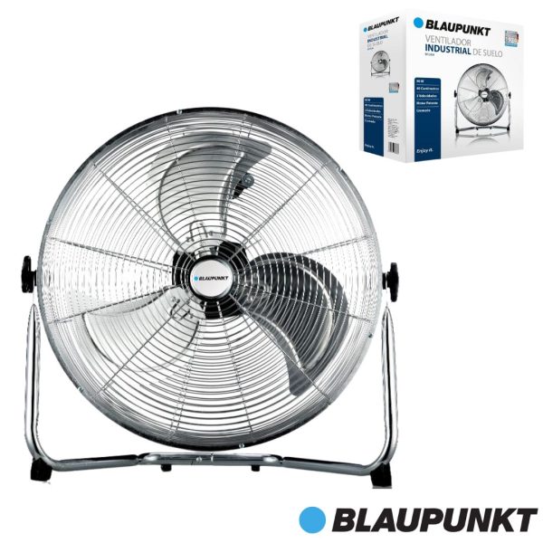 VENTILADOR BLAUPUNKT INDUSTRIAL CROMADO SUELO 40CM 90W