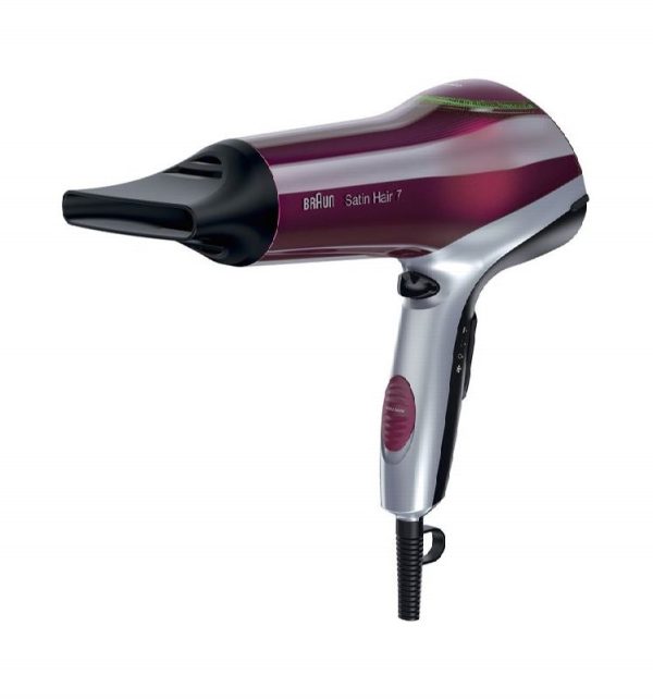 SECADOR DE PELO BRAUN 2200W IONICO - DIFUSOR + CONCENTRADOR - PROTECTOR DE COLOR