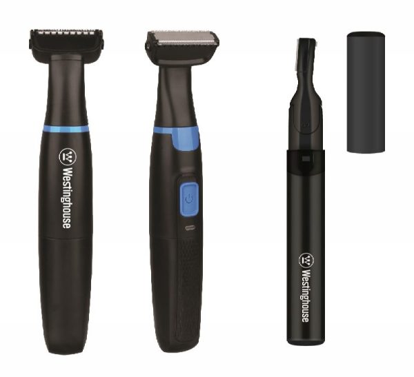 BARBERO (USB) + PERFILADOR (PILAS) DE BARBA WESTINGHOUSE - SET +9 ACCESORIOS