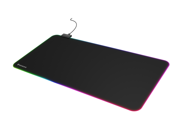 ALFOMBRILLA GENESIS BORON 500 XXL RGB LOGO 800X400 MM