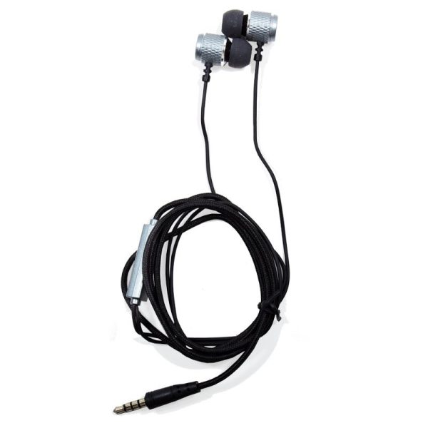 Auriculares 3,5 mm COOL Metalizado Stereo Con Micro Plata - Image 3