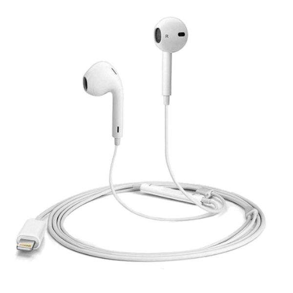 Auriculares Blancos COOL Stereo Con Micro para iPHONE (Lightning Bluetooth) - Image 2