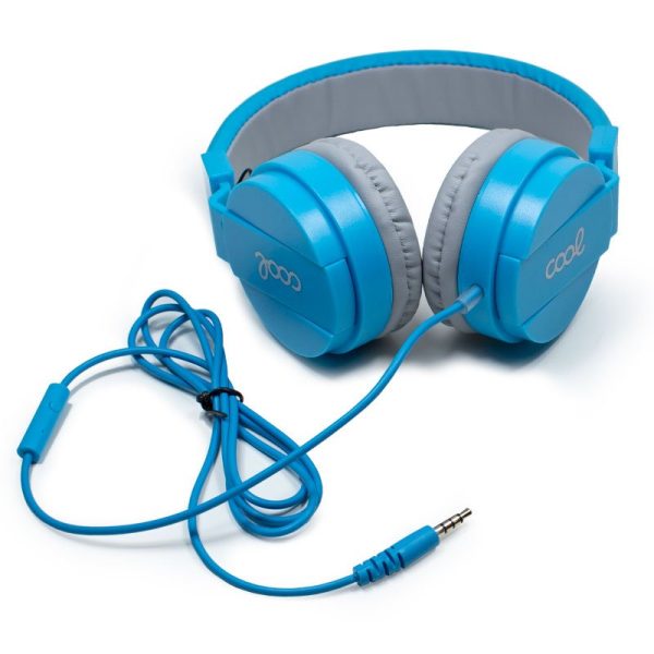 Auriculares Cascos Jack 3,5 mm COOL Toronto Con Micro Azul - Image 5