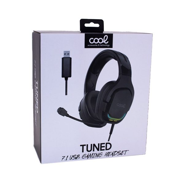 Auriculares Stereo PC / PS4 / PS5 / Xbox Gaming Led RGB COOL Tuned USB 7.1 - Image 6