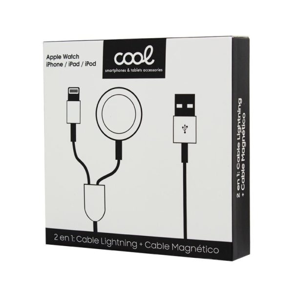 Cable USB Magnético COOL para Apple Watch + Cable Lightning para iPhone / iPad (2 en 1) - Image 2