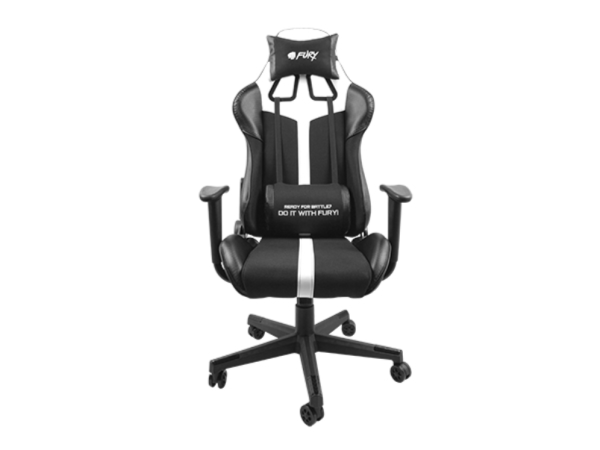 SILLA GAMING FURY AVENGER XL GASLIFT 3 150KG NEGRA/BLANCA