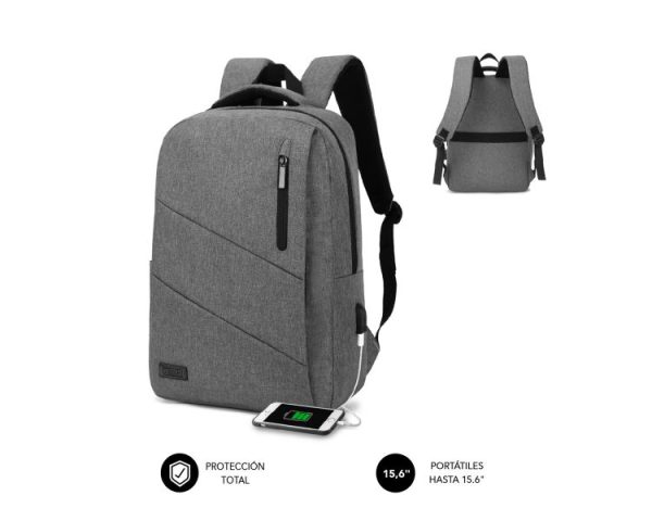 MOCHILA CITY BACKPACK 15.6'' GRIS SUBBLIM