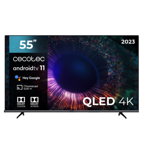 TV CECOTEC 55" QLED  ANDROID TV V1+ SERIES VQU11055+