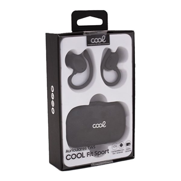 Auriculares Stereo Bluetooth Earbuds Inalámbricos COOL Fit Sport Negro - Image 5