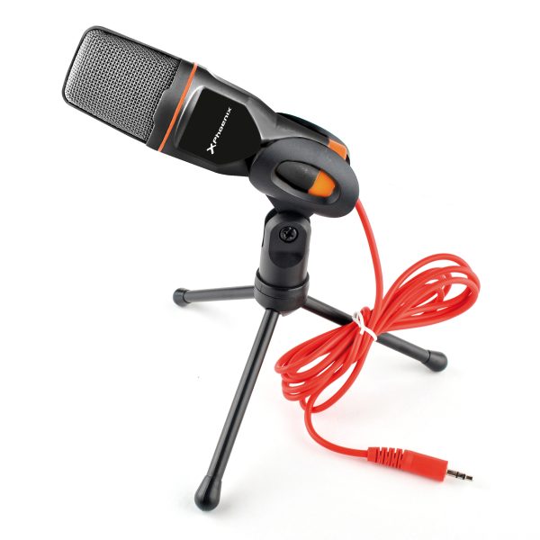 Microfono phoenix multimedia podcaststudio con cable jack