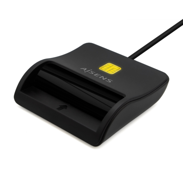 AISENS LECTOR DE TARJETA INTELIGENTE DNI USB-C NEGRO