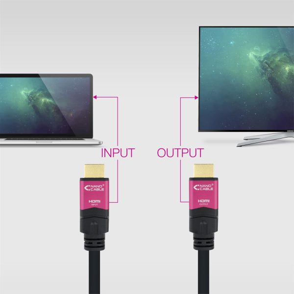 CABLE HDMI V2.0 4K 60HZ ALTA VELOCIDAD/HEC REPETIDOR A/A-A/M 20M NANOCABLE