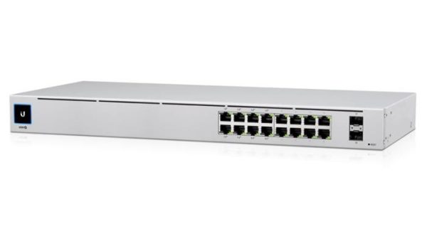 SWITCH GESTIONABLE UBIQUITI USW-16-POE UNIFI SWITCH GEN2 16x GIGABIT POE+ , 2x SFP