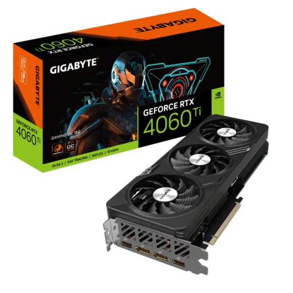 TARJETA GRAFICA GYGABYTE RTX 4060 16GB GAMING OC