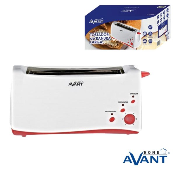 TOSTADOR AVANT BOCA ANCHA - 1000W - LARGO - 3 FUNCIONES