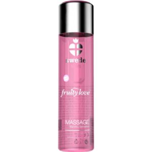 SWEDE - FRUITY LOVE EFEITO AQUECENTE ÓLEO DE MASSAGEM ESPUMANTE MORANGO VINHO 120 ML