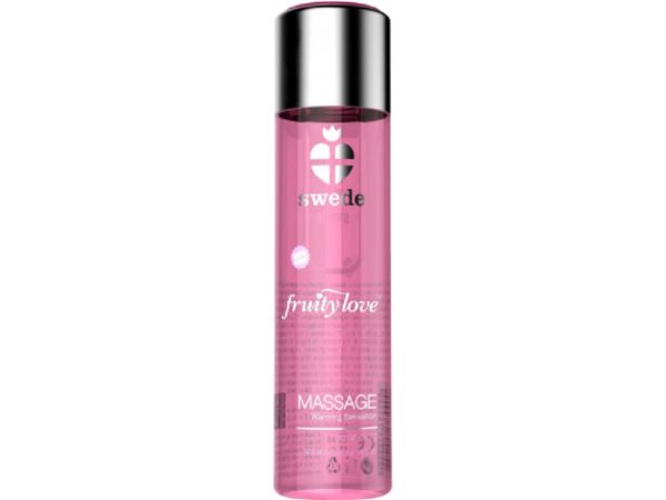 SWEDE - FRUITY LOVE EFEITO AQUECENTE ÓLEO DE MASSAGEM ESPUMANTE MORANGO VINHO 120 ML