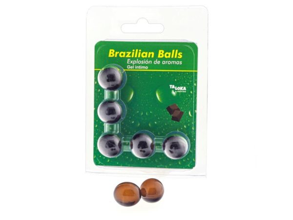 TALOKA - 5 BOLAS BRASILEIRAS CHOCOLATE GEL ÍNTIMO