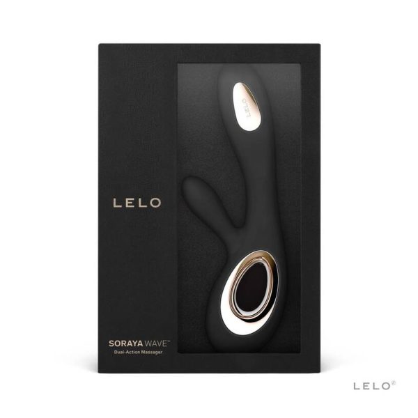 LELO SORAYA WAVE VIBRADOR DE COELHO PROFUNDO PRETO - Image 3