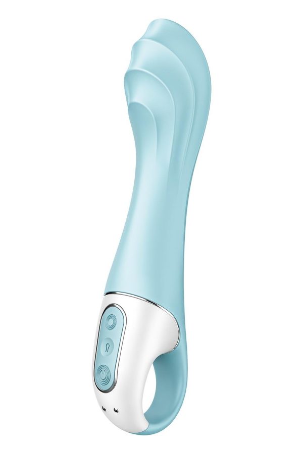 SATISFYER AIR PUMP VIBRATOR 5+ INFLATABLE G-SPOT VIBRATOR APP - BLUE - Image 4