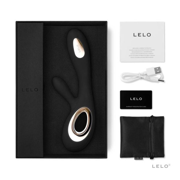 LELO SORAYA WAVE VIBRADOR DE COELHO PROFUNDO PRETO - Image 2