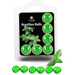 SECRETPLAY - CONJUNTO 6 BOLAS BRASILEIRAS MENTA