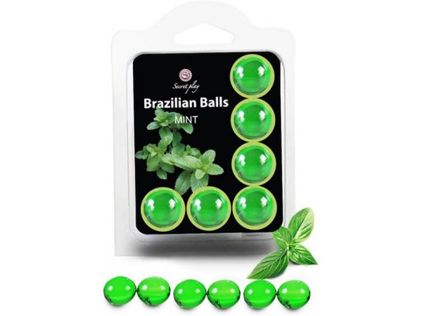 SECRETPLAY - CONJUNTO 6 BOLAS BRASILEIRAS MENTA