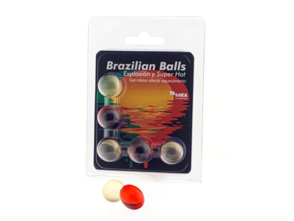 TALOKA - 5 BOLAS BRASILEIRAS GEL EXCITANTE EFEITO SUPER QUENTE