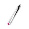 OHMAMA - VIBRADOR PRATA RECARREGÁVEL 10 MODOS 18,5 CM