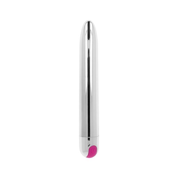 OHMAMA - VIBRADOR PRATA RECARREGÁVEL 10 MODOS 18,5 CM - Image 3
