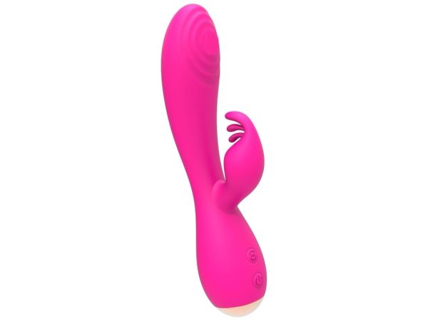 CABEÇAS ESTIMULANTES TRIPLAS COM VIBRADOR DE COELHO MAGIC STICK NALONE - ROSA