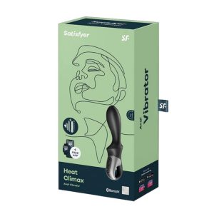 SATISFYER HEAT CLIMAX ANAL VIBRATOR APP - BLACK