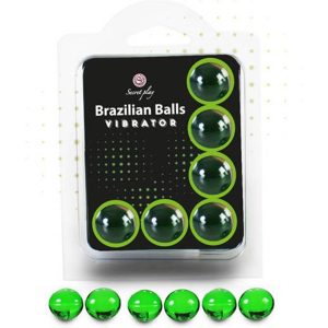 SECRETPLAY - CONJUNTO 6 BOLAS BRASILEIRAS VIBRADOR