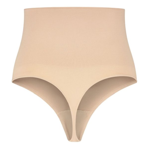 BYE-BRA - CINTO SEM EMENDA ESTILO TANGA BEIGE - Image 4