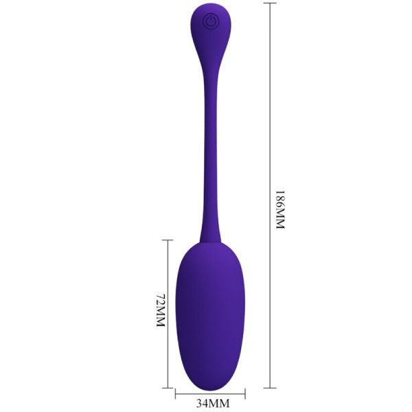 PRETTY LOVE - OVO VIBRATÓRIO RECARREGVEL KNUCKER ROXO - Image 6
