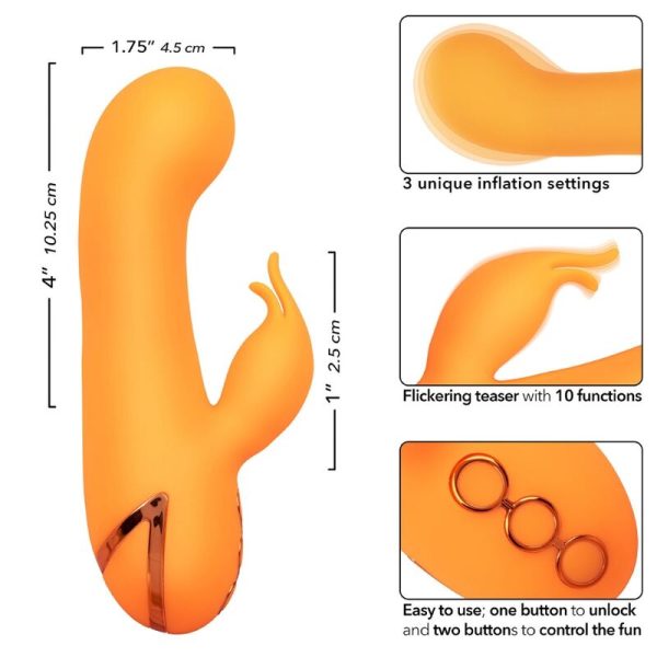 CALEXOTICS - VIBRADOR MONTECITO MUSE COELHO LARANJA POR CALIFORNIA DREAMING - Image 8