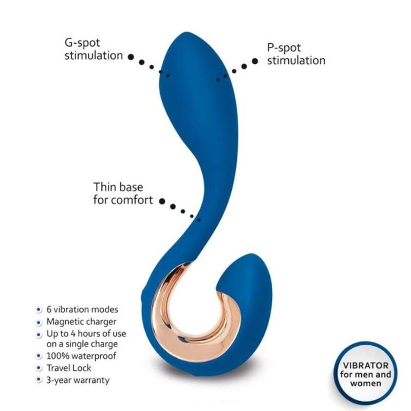 G-VIBE - VIBRADOR GPOP 2 G E P PONTO AZUL ÍNDIGO - Image 4