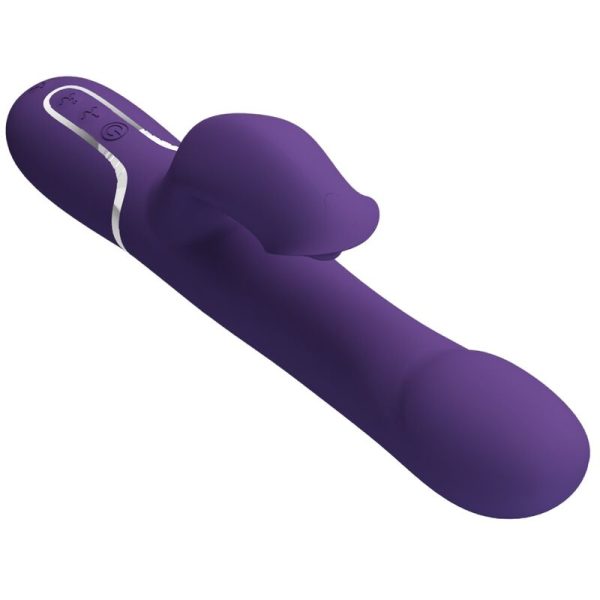 PRETTY LOVE - ZALIN VIBRADOR DE COELHO PÉROLAS 4 EM 1 ROXO - Image 5