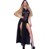 CHILIROSE - VESTIDO LONGO CR 4685 COM CAPUZ