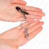 KINK - O RING GRAMPO DE BICO E PEQUENA CORRENTE PRATA 6 CM - Image 3