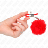 KINK - GRAMPO DE BOLA DE PELE FALSA VERMELHO 6 CM - Image 4