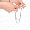 KINK - PINÃAS PARA BICOS COM 2 CORRENTES FINAS PRATA 20/23 CM - Image 4