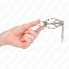KINK - PINÃAS DE TREVO JAPONÃS COM PEQUENAS CORRENTES PRATA - Image 4