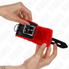 KINK - PULSO FORRO DE PELE COM FUROS QUADRADOS CINTO VERMELHO E PRETO AJUSTÃVEIS 17-29 CM X 6 CM - Image 2