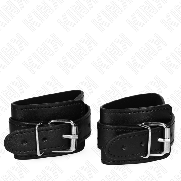 KINK - PROTEÃÃES DE PULSO DE MASMORRA COM BLOQUEIO PRETO AJUSTÃVEIS 21-28 CM X 5,5 CM - Image 2