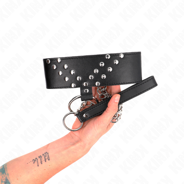 KINK - COLAR COM CINTO 65 CM COM REBITE V AJUSTÃVEL 36-43 CM X 5 CM - Image 4