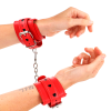 KINK - PULSO VERMELHO COM INSERÃÃO DE CORAÃÃO PRETO AJUSTÃVEL 21-28 CM X 5,5 CM - Image 3