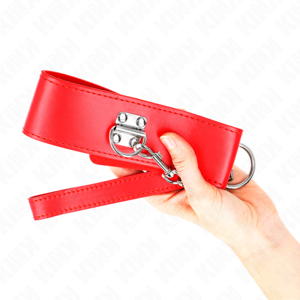 KINK - COLAR COM CINTO 65 CM COM ALÃA LARGA VERMELHA AJUSTÃVEL 33,5-41 CM X 5 CM - Image 4