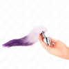 KINK - PLUG ANAL TAMANHO L 10 X 4 CM COM CAUDA SINTÃTICA 40 CM ROXO - Image 3