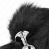 KINK - PLUG ANAL TAMANHO M 8 X 3,5 CM COM CAUDA SINTÃTICA 40 CM PRETO - Image 4